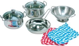 Set di utensili da cucina in acciaio inox per bambini Bino