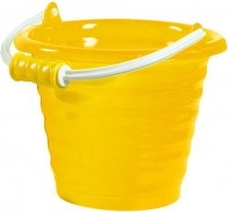 Androni bucket with wavy pattern – diameter 20 cm – Yellow