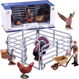 Farm set – figurines and pen with turkey – Turkey
