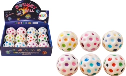 Űrgolyó dobáláshoz és nyomkodáshoz, bordázott felülettel, fehér, 7 cm