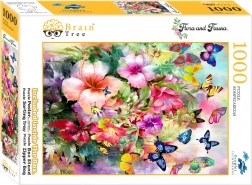 Puzzle Brain Tree Flowers and Butterflies 1000 pieces