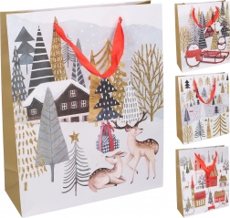 Darovna vrećica M božićna 26 × 32 × 10 cm