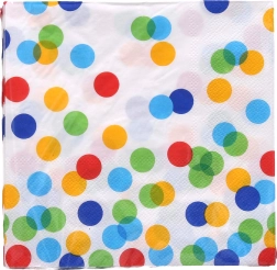 Party napkins with dots