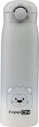 FreeON gyermek rozsdamentes termosz 480 ml - Szürke