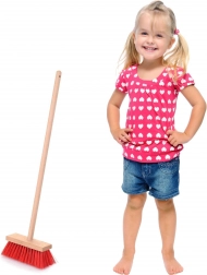 Children's wooden street broom 78 cm KLEIN