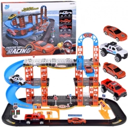 Večnivojni parkirniški kompleks z dvigalom in 4 vozili