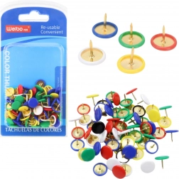 90 darabos színes, lapos fejű gombostű készlet