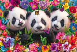 Panda Trio Puzzle 200 pieces