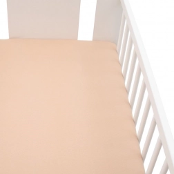 Jersey stræklagen til tremmeseng 120 × 60 beige New Baby
