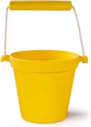 Silikonno plažno vedro BIGJIGS TOYS – rumeno