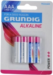 Alkalické baterie AAA 1,5 V 4 ks GRUNDIG