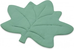 Muslin Play Mat New Baby Maple Leaf mint