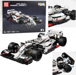Costruzione veicolo da corsa F1 bianco-rosso