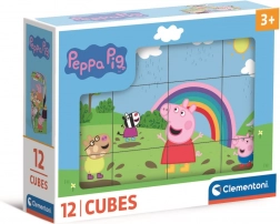 Peppa Pig Picture Blocks by Clementoni, 12 blocks