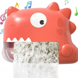 Dinozaurowy wytwornik piany do kąpieli WOOPIE pomarańczowy