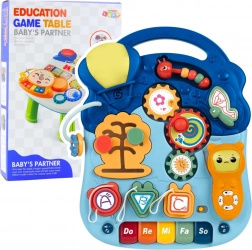 Tavolino educativo interattivo 6in1 con luci e suoni, pastello