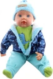Baby doll boy 50 cm with dinosaur outfit