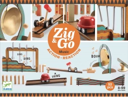 Pista in legno Zig Go Musica 52 pezzi Djeco