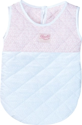 Petitcollin Pink-White Sleeping Bag for Doll