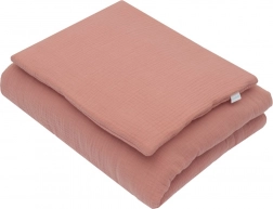 Set in mussola con imbottitura 70 × 80 cm rosa