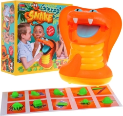 Dexterity Game HUNGRY SNAKE for Kids 3+ with Closing Mouth, 10 Objects and 10 Cards