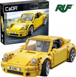 CaDA Building Kit City Sports Car RUF CTR Yellowbird 1:12, 1515 pieces