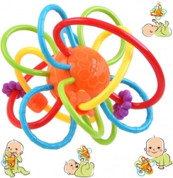 Érzékszervi rágóka babáknak csörgővel – A változat