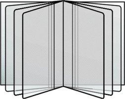 Transparent document case 80x115mm