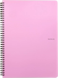 Pastelini A5 Spiral Notebook Pink