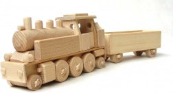 Wooden Steam Locomotive with Wagon CEEDA CAVITY