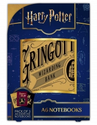 Harry Potter set of ruled A6 notebooks Magical Locations