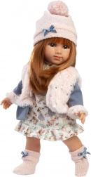 Realistyczna lalka z miękkim materiałowym ciałem 35 cm Llorens NICOLE