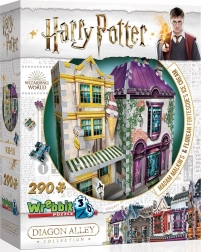 WREBBIT 3D Puzzle HARRY POTTER: Madam Malkin’s and Florean Fortescue’s Ice Cream Parlour – 290 pieces