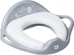Riduttore WC per bambini morbido Gufi, grigio