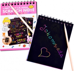 Rainbow scratch art with drawing stick – Rainbow