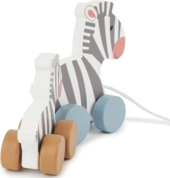 Bieco trekfiguur houten zebra’s voor de eerste stapjes