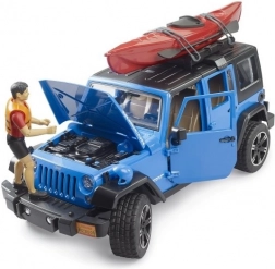 Bruder Jeep Wrangler Rubicon with Kayak and Figure 1:16