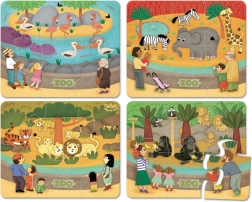 Vilac Drvene Puzzle Zoo