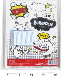 Transparentný závesný obal na dokumenty A4 - lesk