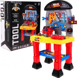 Kinderwerkplaats met motor en lichteffecten