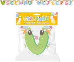 Papierová girlanda Všetko najlepšie – zelená