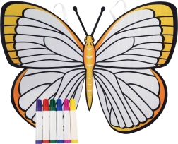 Butterfly wings to color – yellow creative set