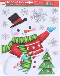 Christmas Window Decoration Snowman 41 × 29 cm