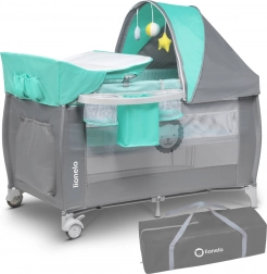 Cestovní postýlka Sven Plus od Lionelo – Turquoise