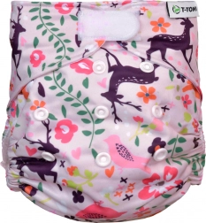 T-TOMI Couche culotte AIO - set de change à velcro Forest