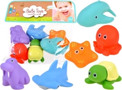 Colorful Sea Creatures for Bathtub - Set of 6pcs