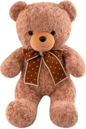 Plush Bear with Polka Dot Ribbon 45cm