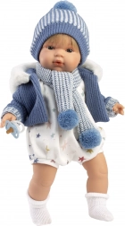 Realistična punčka SASHA z zvoki in mehkim telesom - 38 cm