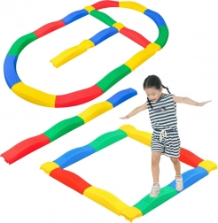 Percorso sensoriale di equilibrio con 16 piastre e sottostrutture antiscivolo