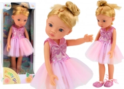 Poupée ballerine rose en robe 33 cm